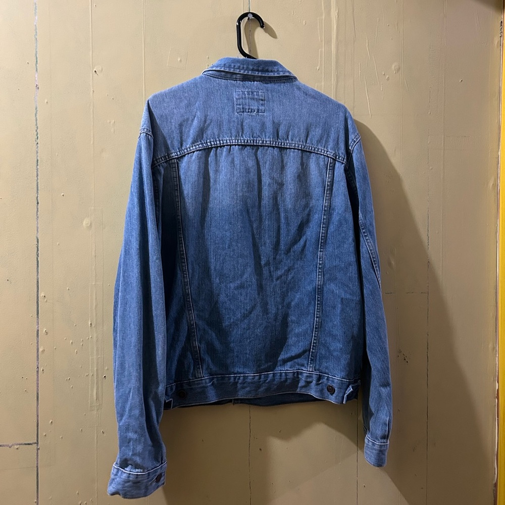 Denim Button-Up Jacket - image 2